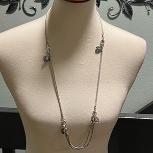 Premier Designs Silver Necklace with Charms #PDNK1